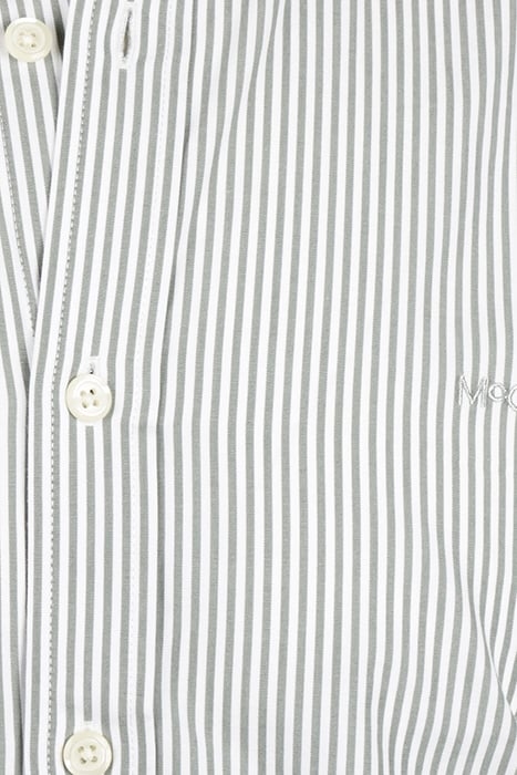STRIPED POPLIN SHIRT DARK SAGE 5