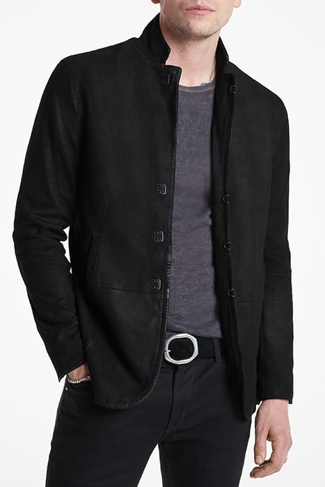 SLIM FIT LTHR JKT BLACK 1