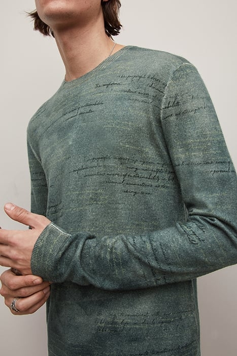 TARAS REGULAR FIT LS CREW WITH DIFFUSED SEAL GREY 2