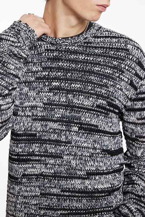 PINAL EASY FIT LONG SLV CREWNECK WITH MU BLACK 3