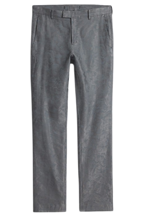 SLIM FIT PANTS WITH WELT HIP POCKET AND IRON GREY 2