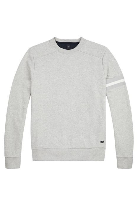 MOORE-BAND | CREW NECK SWEATER LIGHT GREY MELANGE 1