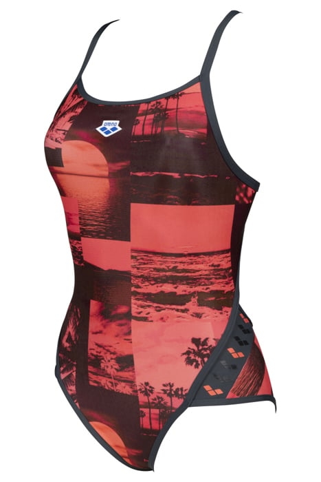 W PRINTED ICONS TEAM STRIPE SUPERFLY BAC ASPHALT-FLOREALE MU 3