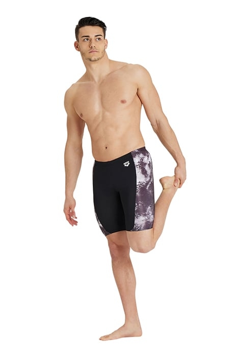MEN'S SWIM JAMMER ALLOVER BLACK-BLACK MULTI 3