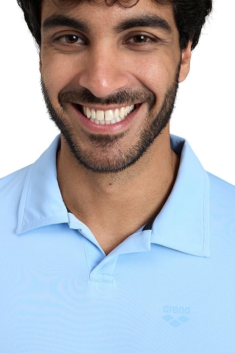 MEN'S POLOSHIRT SOLID AQUA-NAVY 4