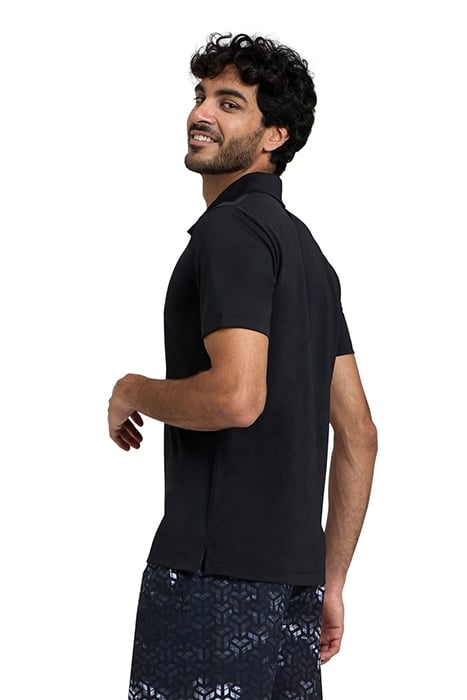 MEN'S POLOSHIRT SOLID BLACK-ASPHALT 2