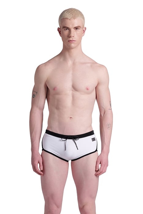MEN'S ARENA CLASSIC SWIM LOW WAIST SHORT WHITE-BLACK 1