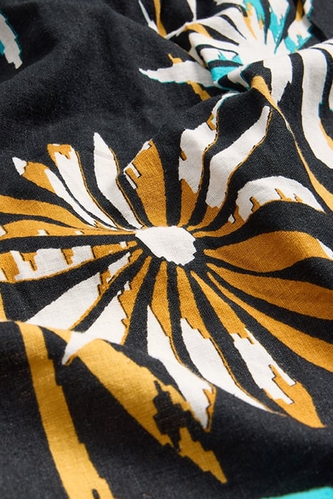 GIGI LINEN BLEND MAXI DRE BLACK PRINTED 4