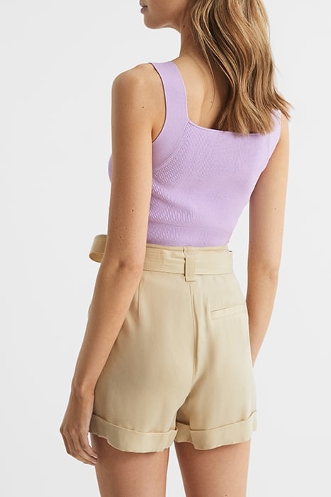 TAMARA-SQUARE NECK VEST LILAC 2
