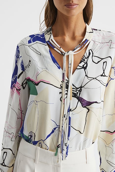 MEL-ABSTRACT BLOUSE IVORY 6