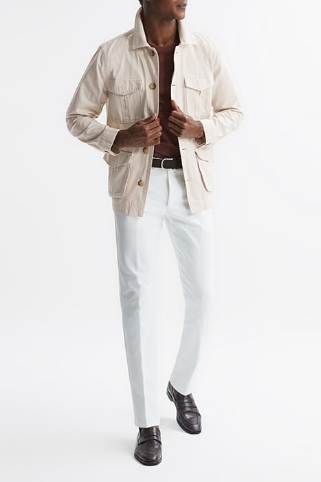 NORMANBY-LS BUTTON THROUG ECRU 3