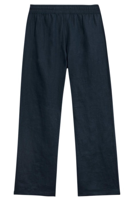 BELLE LINEN BLEND WIDE TROUSER DARK NAVY 2