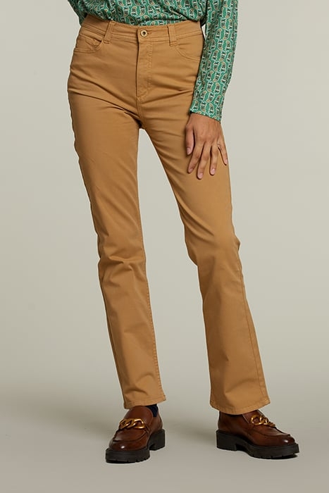 BEIGE LONG 5-POCKET PANTS 1