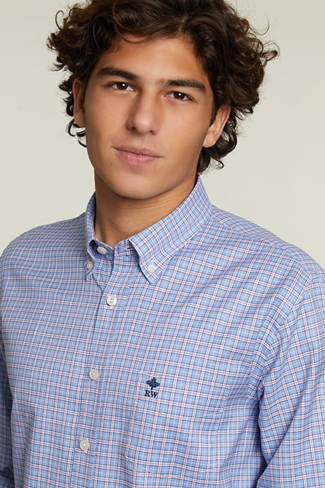 CUSTOM FIT CHECKED SHIT WITH POCKET MULTI 4