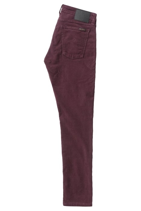 SKINNY LIN BURGUNDY CORD 2