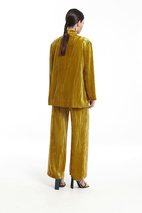 CRUSHED VELVET IWIRA ELASTIC WAISTBAND PALAZZO TROUSERS MUST 4