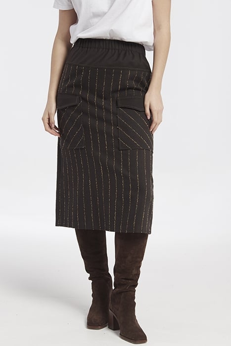 DIPLOMATIC LINE CARGO POCKETS SKIRT BROWN 3