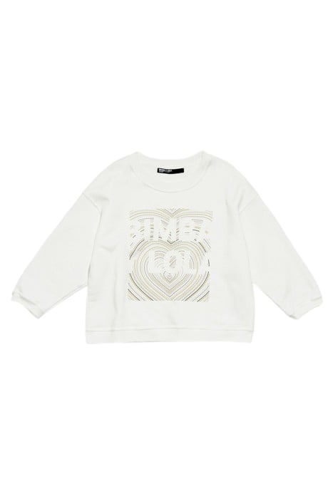 IVORY LOGO PRINT SWEATSHIRT 3