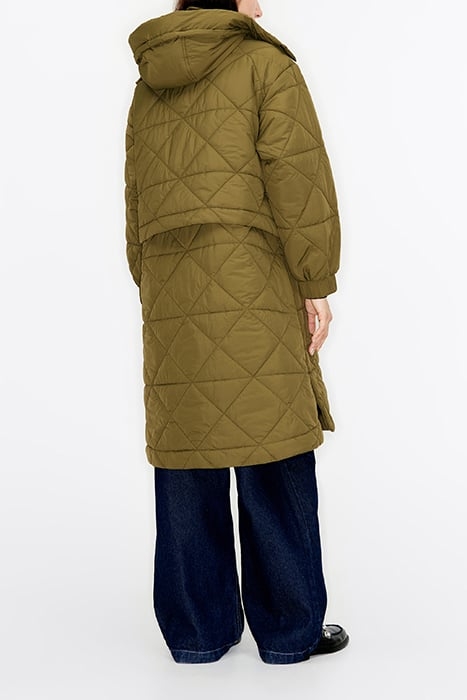 KHAKI QUILTED PUFFER 2