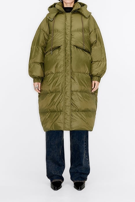 KHAKI DOWN PUFFER JACKET 1