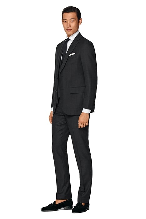 DARK GREY BIRD'S EYE TAILORED FIT SIENNA SUIT JACKET 5