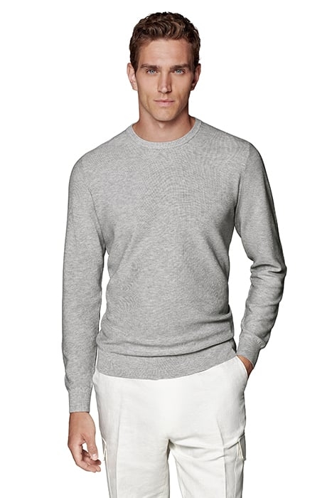 LIGHT GREY CREWNECK 1