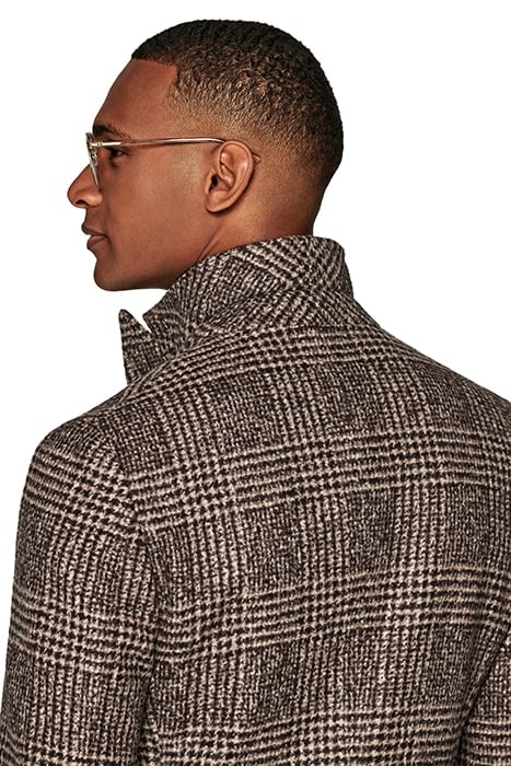 BROWN CHECKED OVERCOAT 8