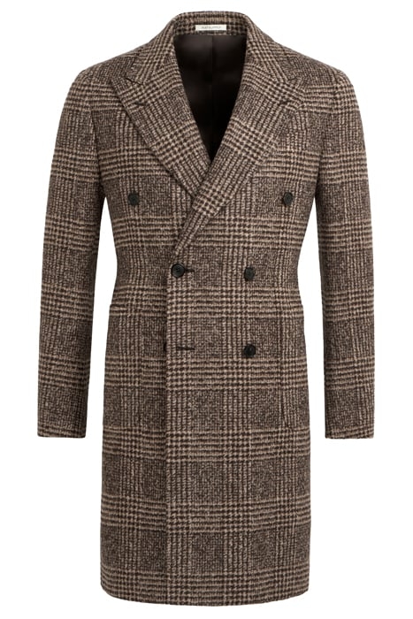 BROWN CHECKED OVERCOAT 4
