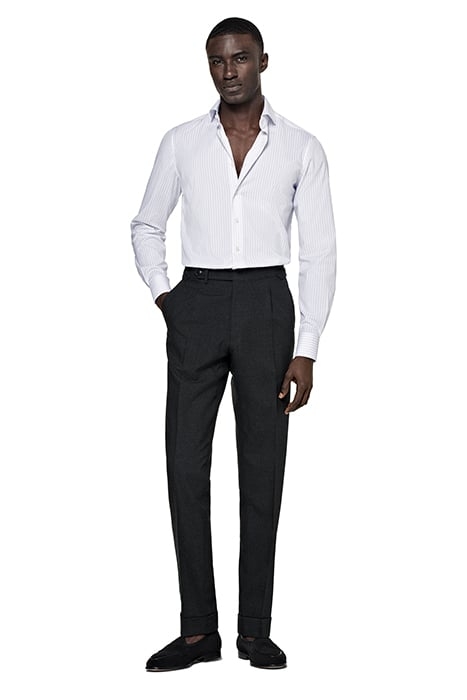 PURPLE STRIPED POPLIN EXTRA SLIM FIT SHIRT 3