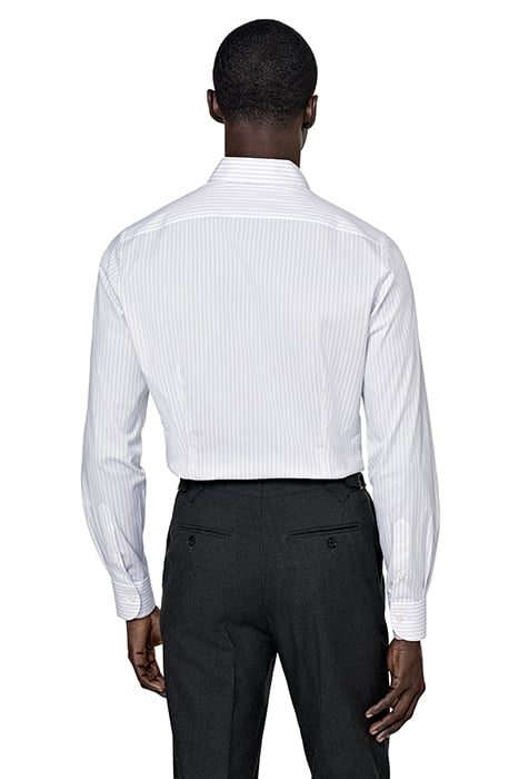 PURPLE STRIPED POPLIN EXTRA SLIM FIT SHIRT 2