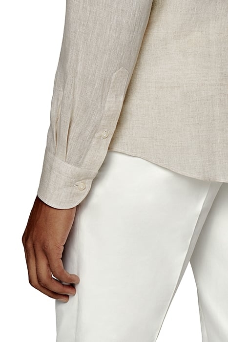 LIGHT BROWN SLIM FIT SHIRT 6