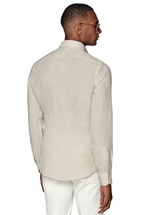 LIGHT BROWN SLIM FIT SHIRT 2