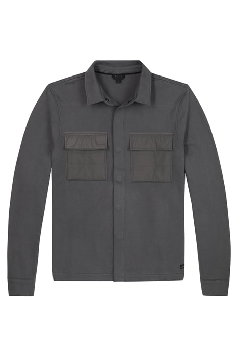 PATTON | SWEAT SHIRT JACKET ANTHRACITE 1