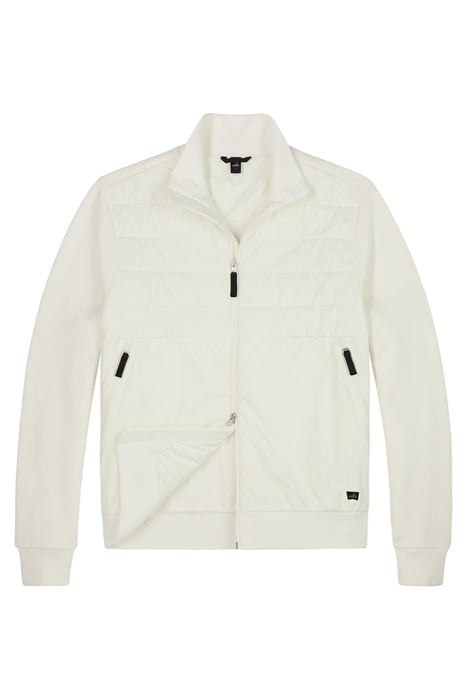 GRIFFIN | QUILTED SWEAT JACKET RETRO WHITE 1