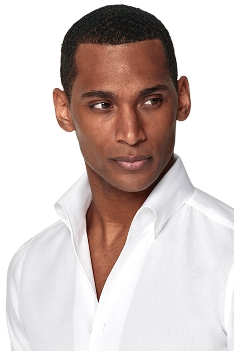 WHITE ONE PIECE COLLAR EXTRA SLIM FIT SHIRT 5