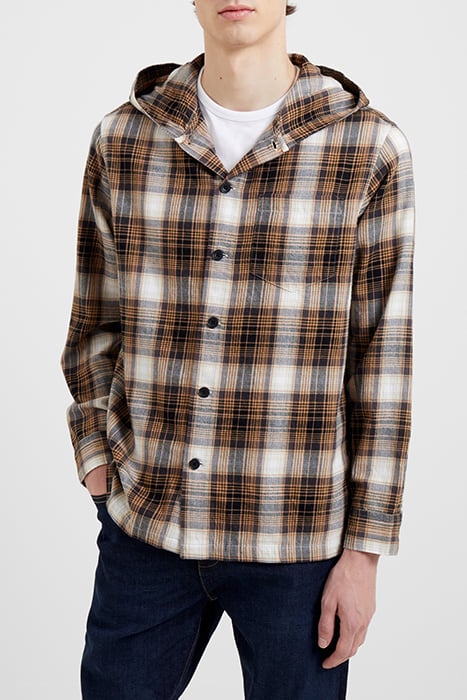 RELAXED HOODED CHECK SHIRT MISC. 1