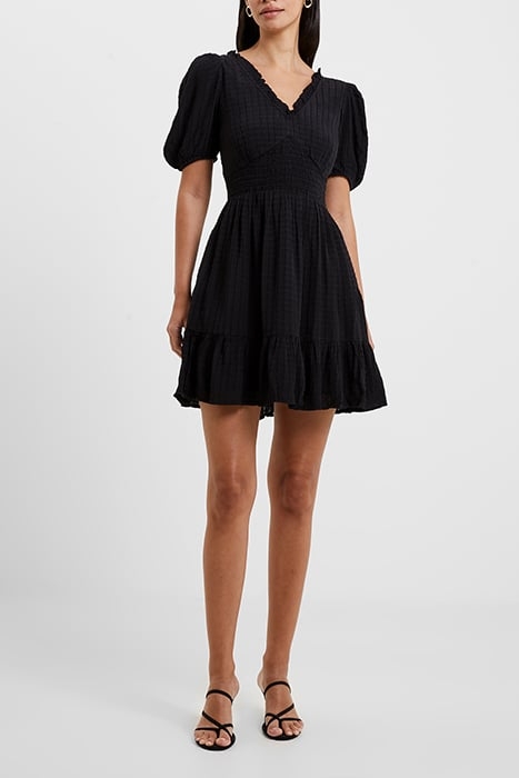 BIRCH PUFF SLEEVE DRESS BLACK 2