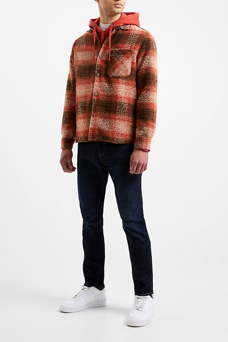 HEAVY CHECK OVERSHIRT BROWN 2