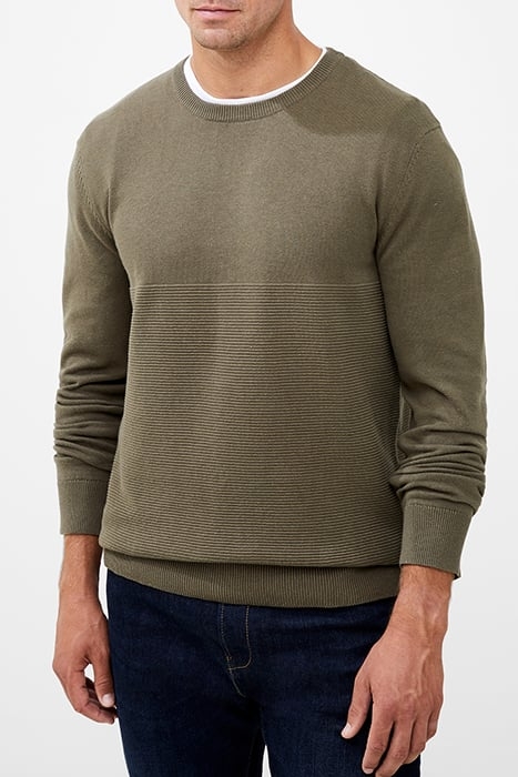ENGINEERED OTTOMAN JUMPER GREEN 1
