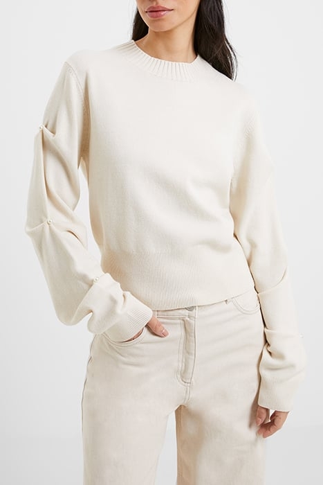 BABYSOFT PEARL SLV JUMPER WHITE 1