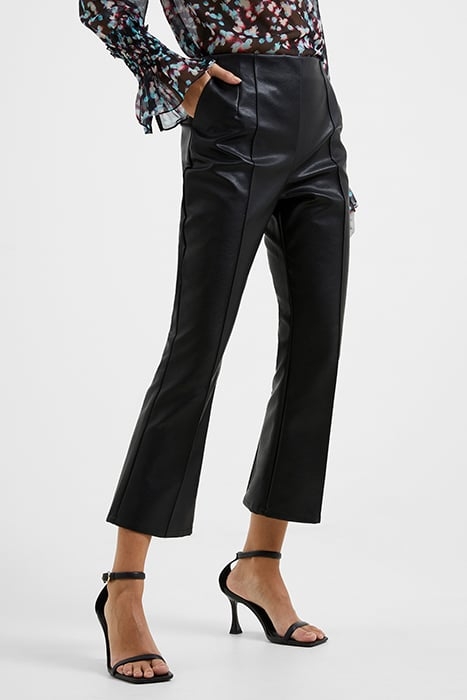 CLAUDIA PU STRETCH TROUSER BLACK 1