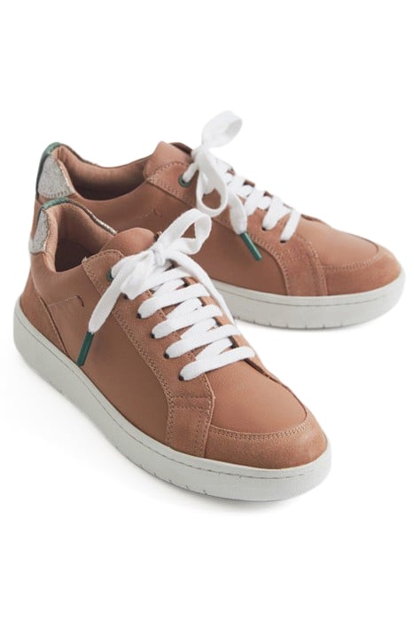 LEATHER SUEDE TRAINER LIGHT PINK 2