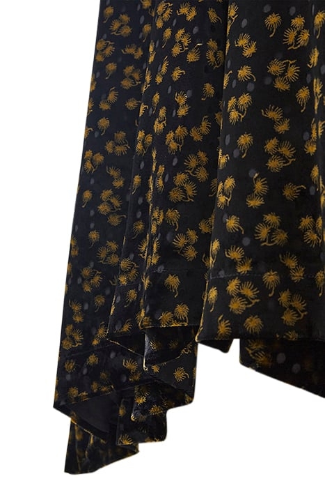 ISABELLE DEVORE VELVET SKIRT GREY 7