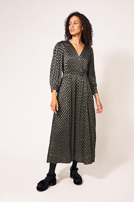 PAULA METALLIC DRE BLACK 1