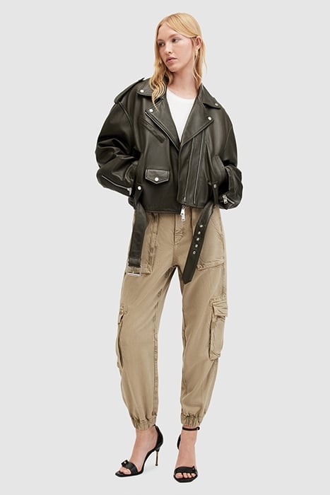 FRIEDA TENCEL TROUSE WASHED OLIVE GREEN 2