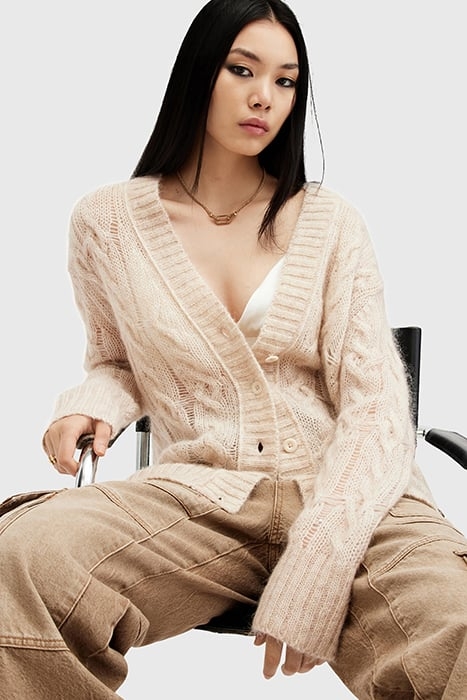 REGAN CARDIGAN ECRU WHITE 7