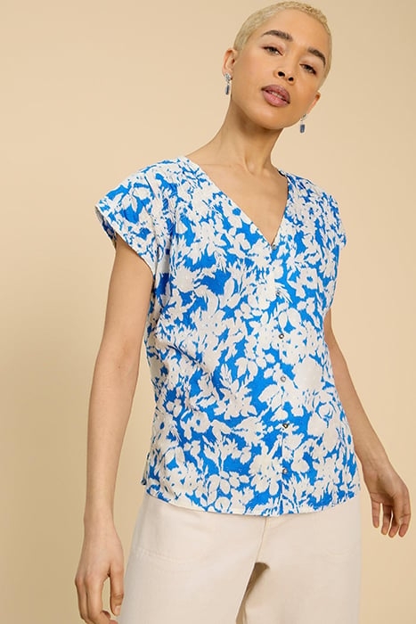 RAE  COTTON VEST BLUE 1