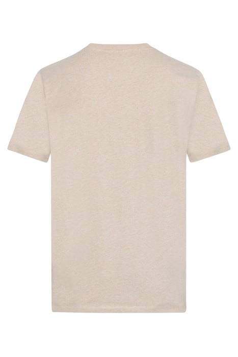 LIAMSI FRONT PRINT TEE+ SAVANNA SAND MELANGE 5