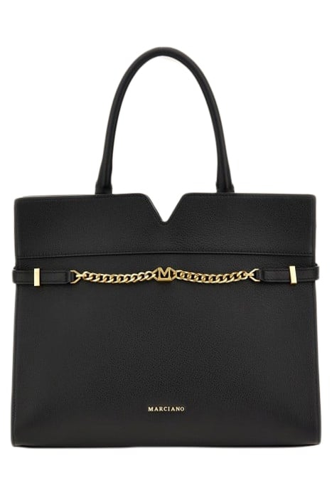 MEDIUM SATCHEL MAGNE JET BLACK HANDBAG 1