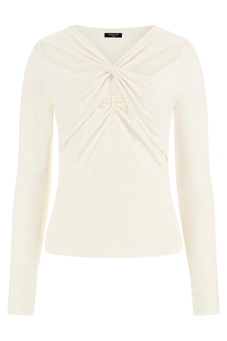 CHRISTY KNIT TOP PALE BLOUSE PEARL 3